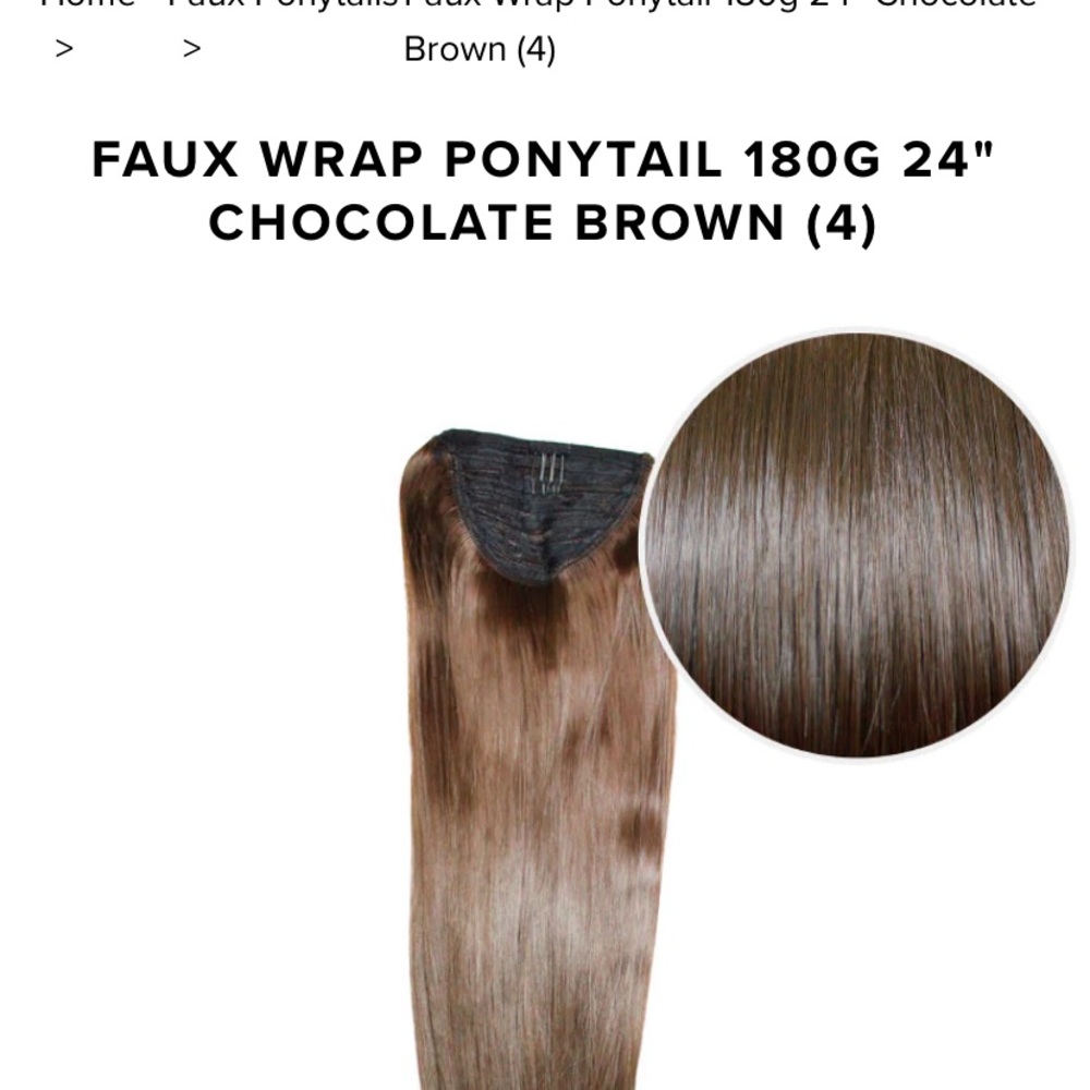 Bellami wrap ponytail 160 g 20” #4 color